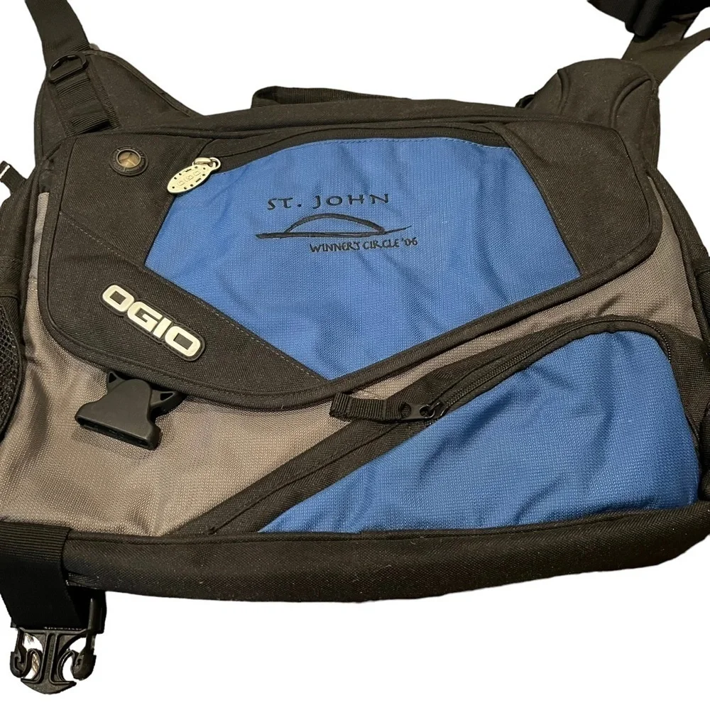Ogio Hiphop Black Blue Messenger Bag St. John Winners Circle 2006